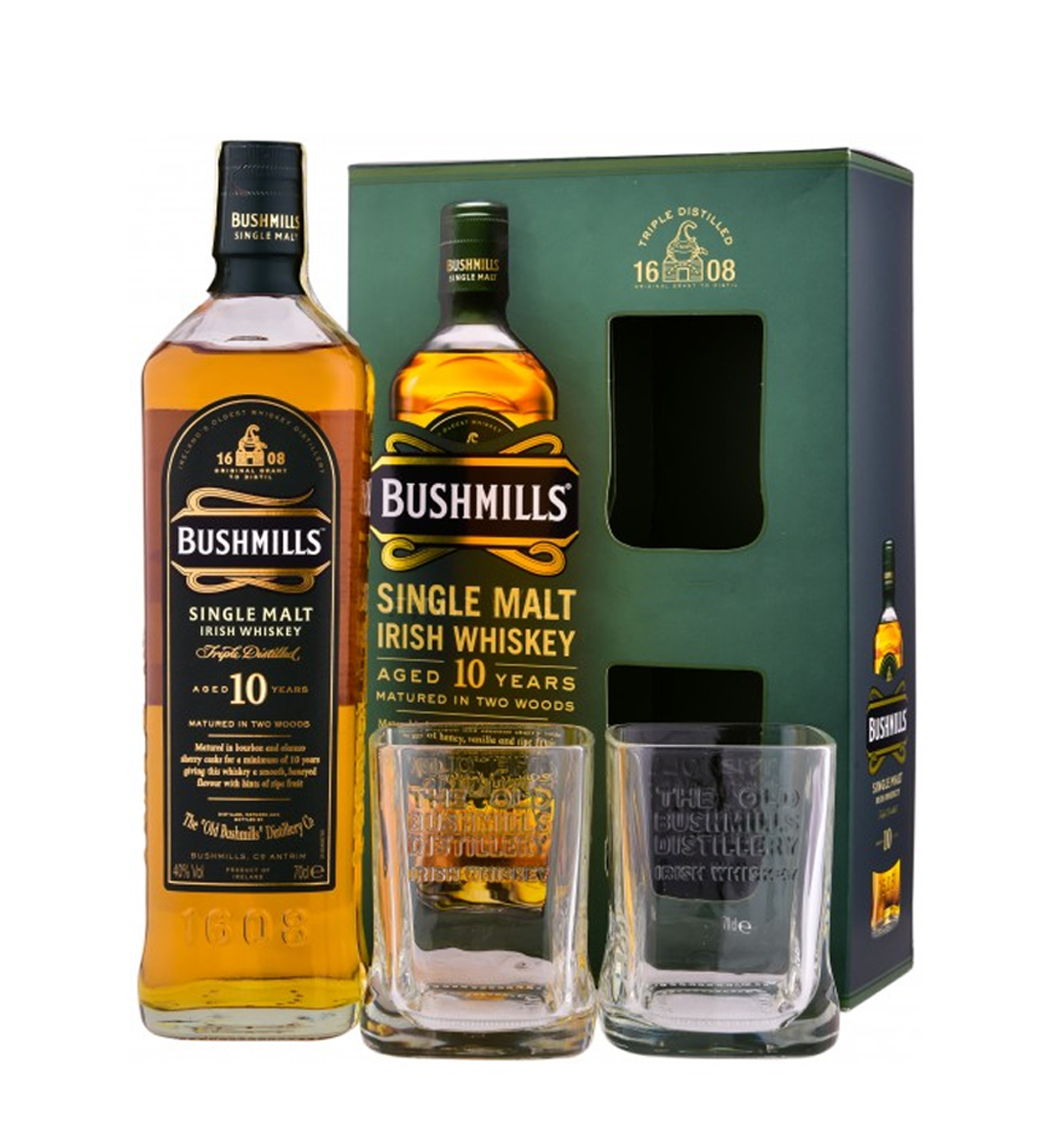 Bushmills Whiskey 10 ani Gift Set 0.7L 0.7L
